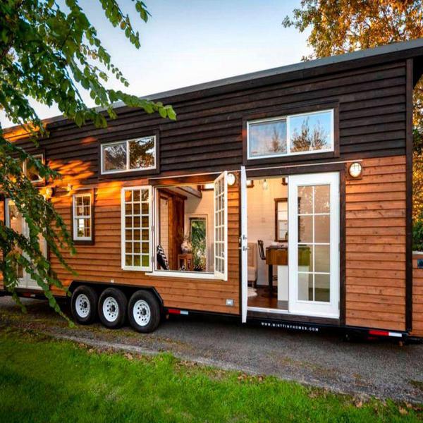 34' Tiny House with Double French Doors