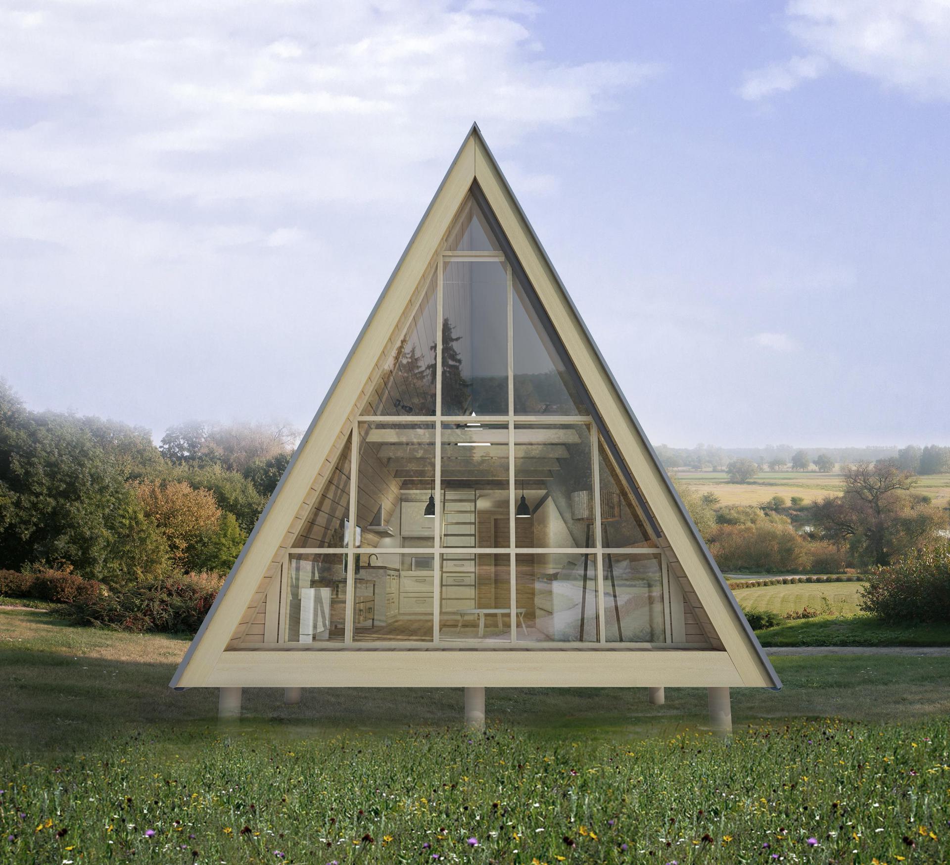 Triangular Tiny Cabin | 1 Room | 1 Bathroom | 545 sq/ft